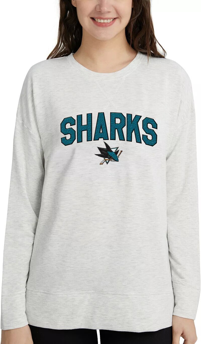 

Женская толстовка с круглым вырезом Concepts Sport San Jose Sharks