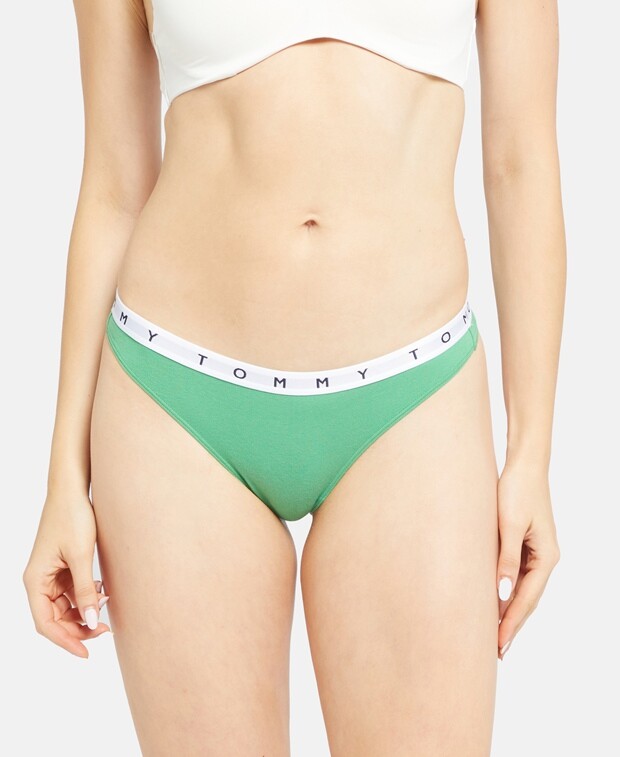 

Стринги, упаковка 5 шт. Tommy Hilfiger, зеленый