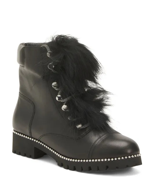 

Кожаные треккерские ботинки Cecelia New York, цвет All Black