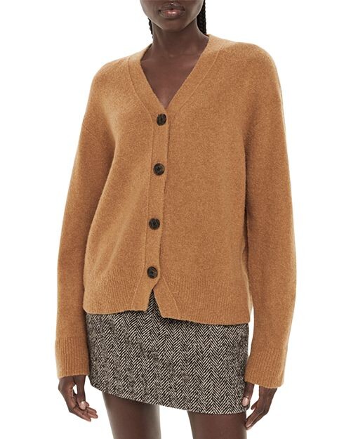 

Фактурный кардиган с планками Whistles, цвет Tan/Beige