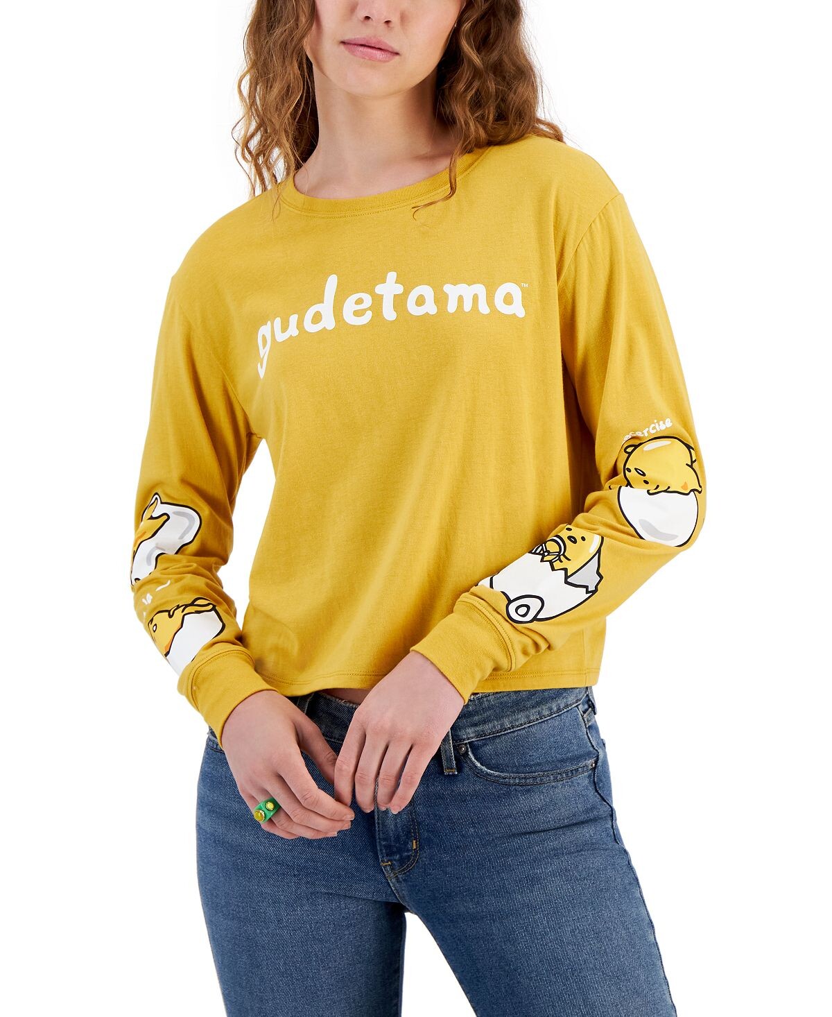 

Футболка с длинными рукавами Gudetama для юниоров Love Tribe, золотой, Желтый