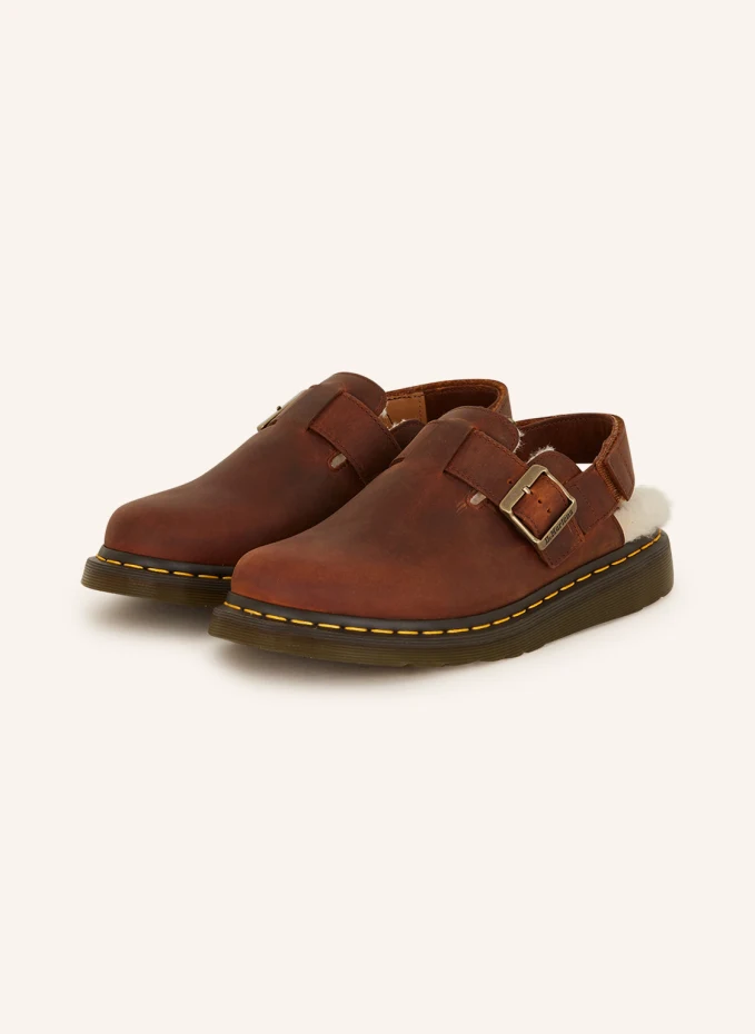 

Мюли jorge ii с мехом тедди Dr. Martens, коричневый