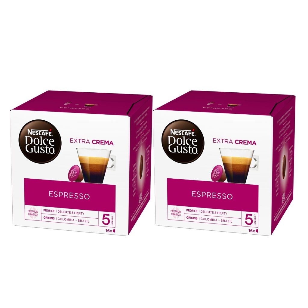 

Nescafé Dolce Gusto Espresso, кофе, кофейные капсулы, 2 шт., 2 х 16 капсул Nestlé