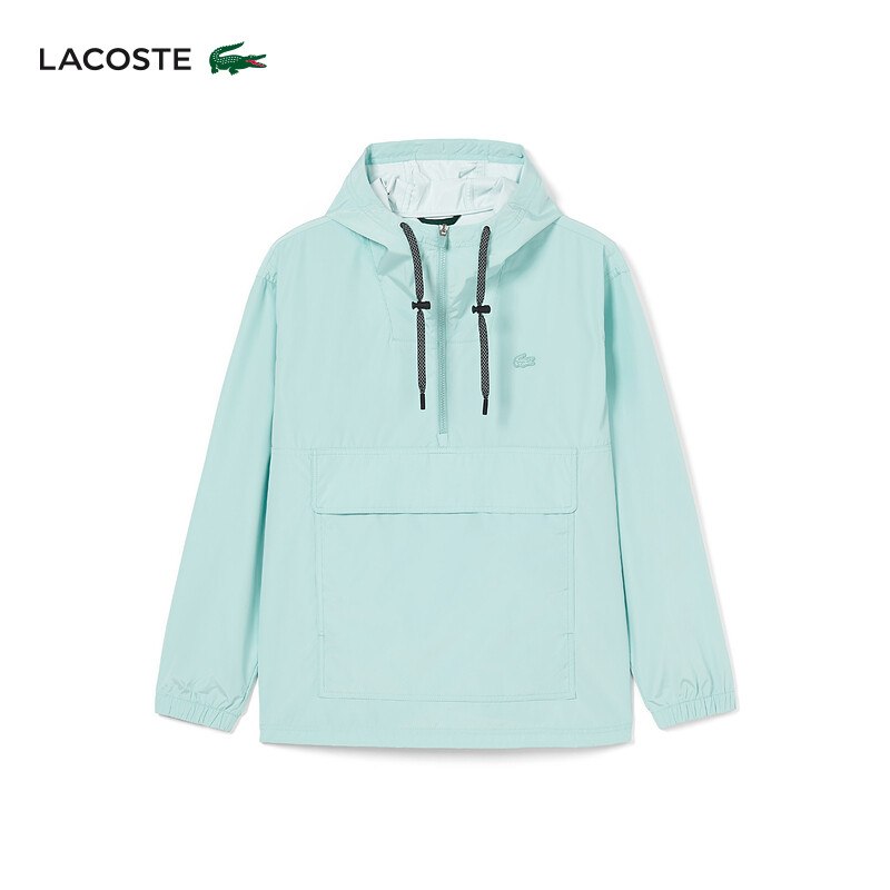 

Куртка мужская Lacoste с капюшоном на полумолнии, мятно-зеленый