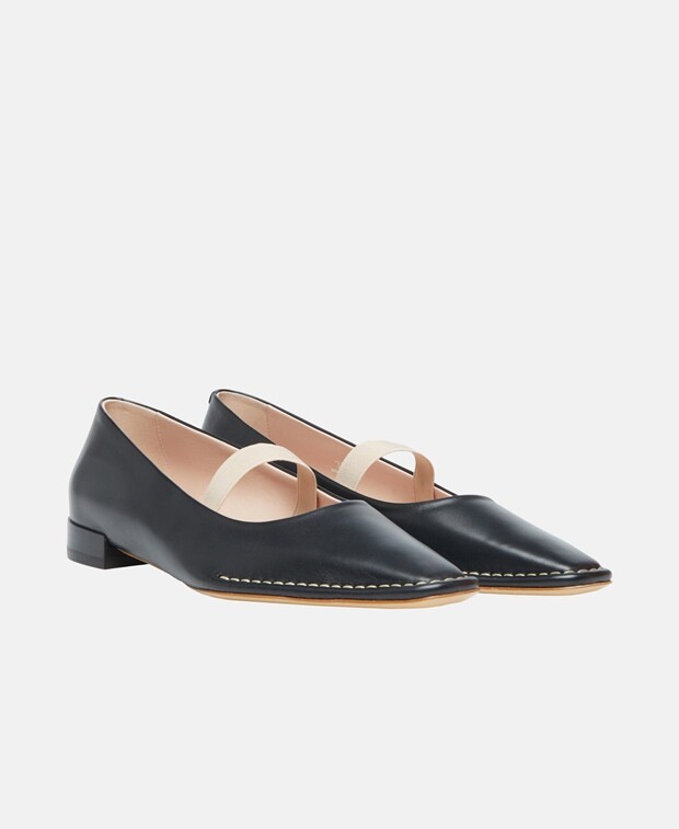 

Балетки на бретелях Tod's, черный