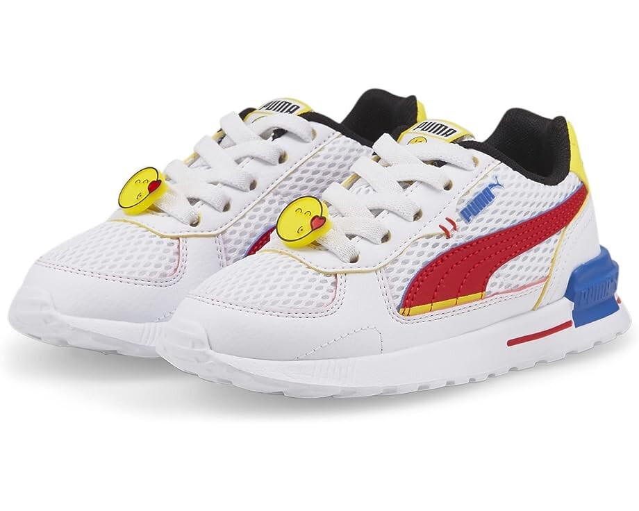 

Кроссовки Puma Graviton Smileyworld Alternate Closure, цвет Puma White/High-Risk Red/Vibrant Yellow/Royal Blue