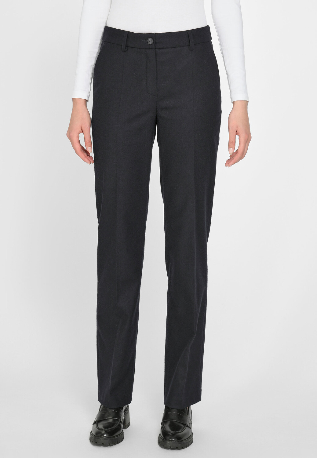 

Брюки FADENMEISTER BERLIN Bügelfaltenhose Wool, темно-синий
