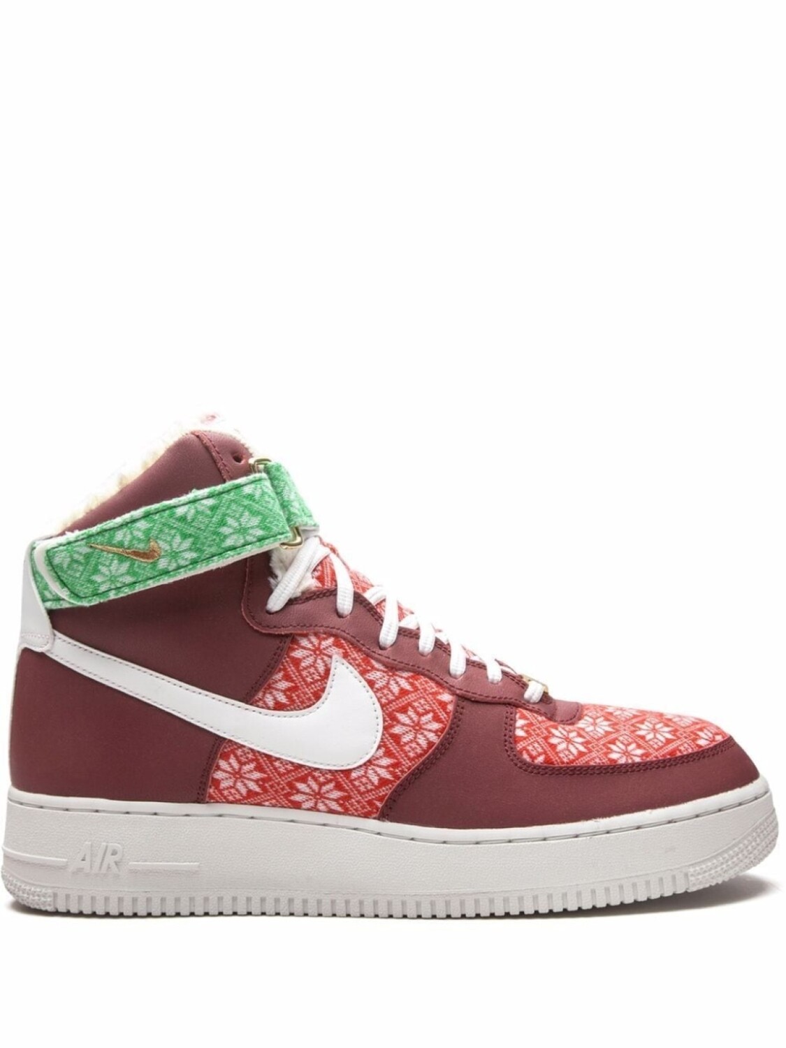 

Nike кроссовки Air Force 1 High Nordic Christmas, красный