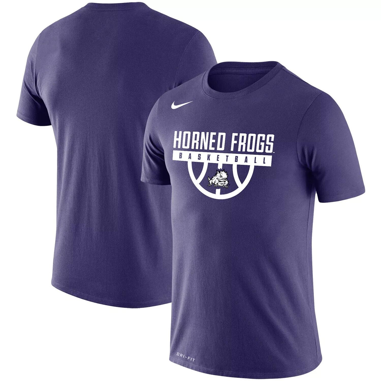 

Мужская фиолетовая футболка TCU Horned Frogs Basketball Drop Legend Performance Nike, Фиолетовый