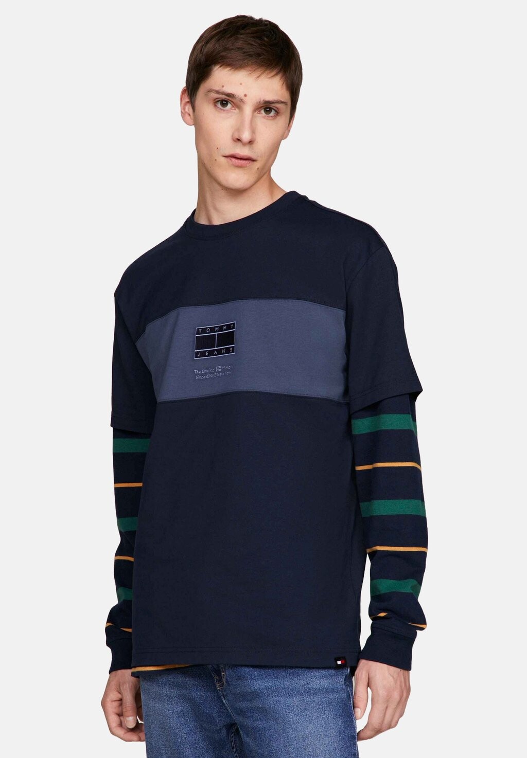 

Футболка с принтом REG TONAL Tommy Jeans, темно-синий