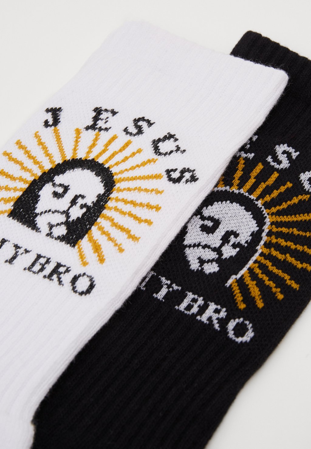 

Носки Jesus Is My Bro Socks 2 Pack Mister Tee, черный/белый