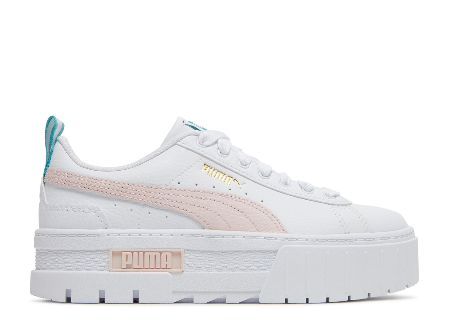 

Кроссовки Puma Mayze Leather Jr 'White Chalk Pink', белый