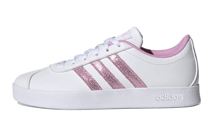 

Vl Court Kids Скейтбординг Кроссовки Детские Низкие Белые/фиолетовые Adidas Neo