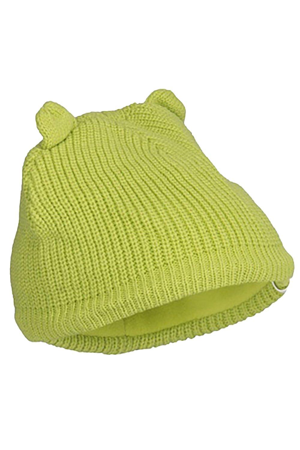 цена Вязаная зимняя шапка-бини Toot Trespass, зеленый