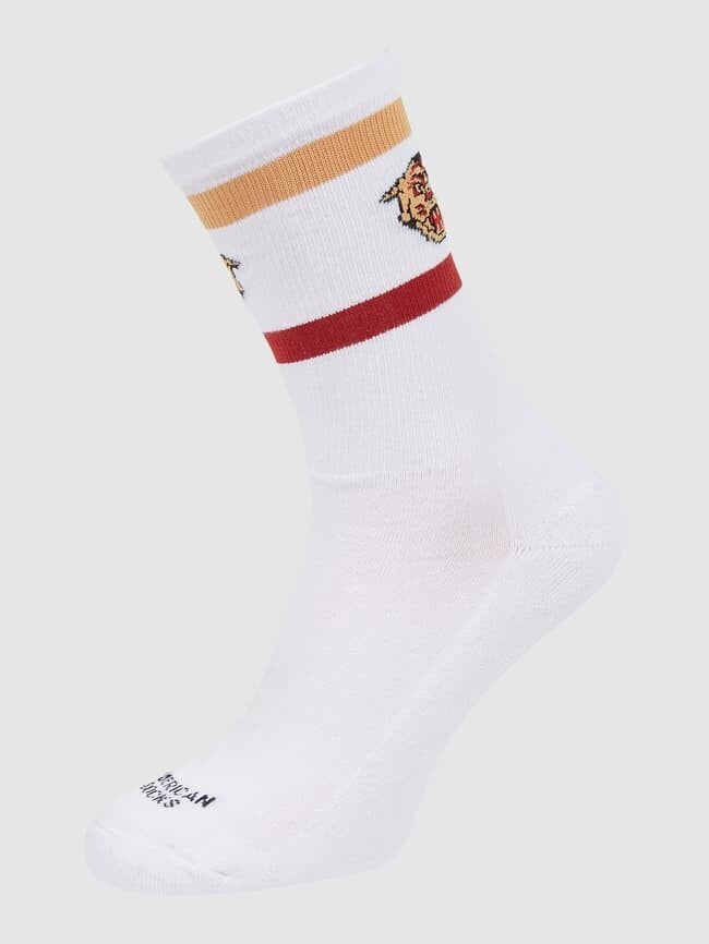 

Носки стрейч, модель "Тигр" American Socks, белый