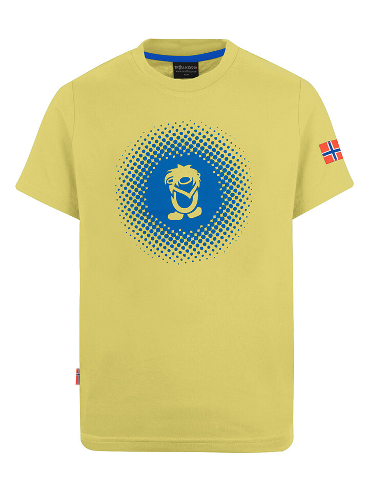 

Спортивная футболка Trollkids Funktionsshirt Pointillism, желтый