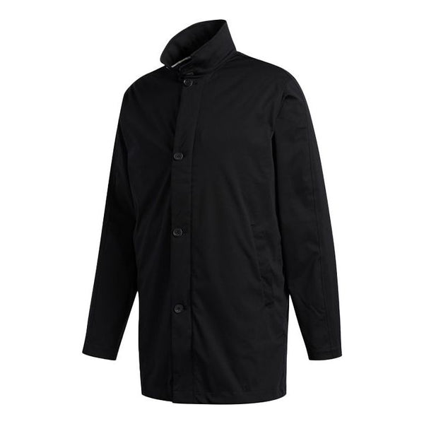 Куртка adidas Stand Collar Button Golf Long Sleeves Jacket Black, черный