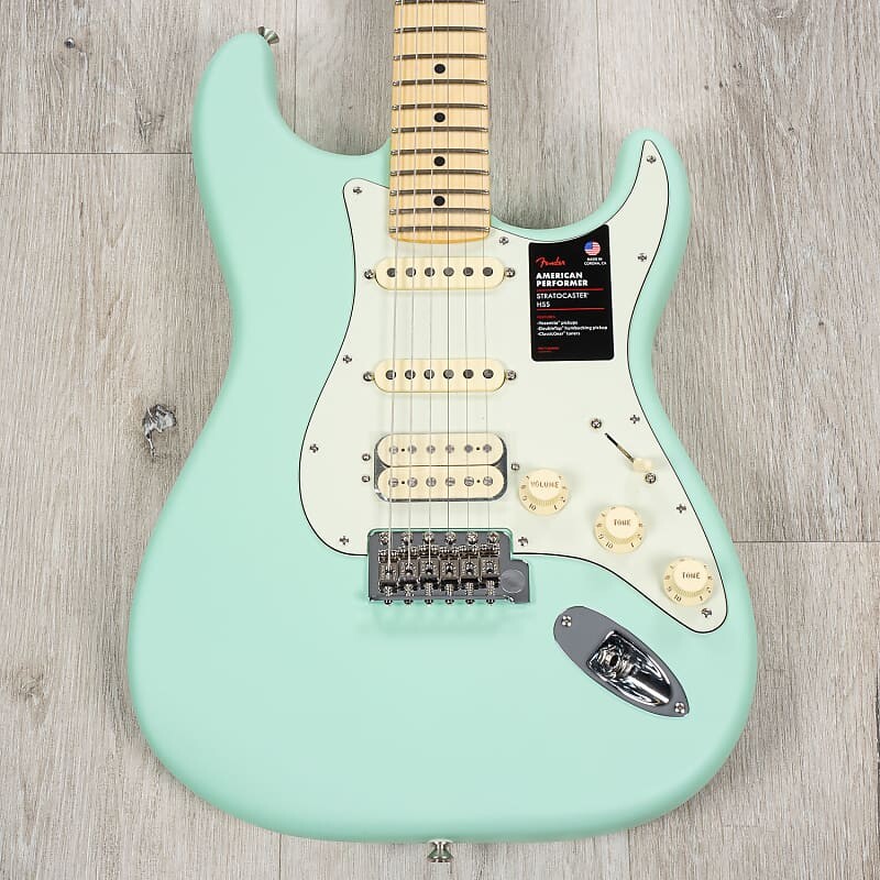 

Электрогитара Fender American Performer Stratocaster HSS Guitar, Maple Fretboard, Satin Surf Green