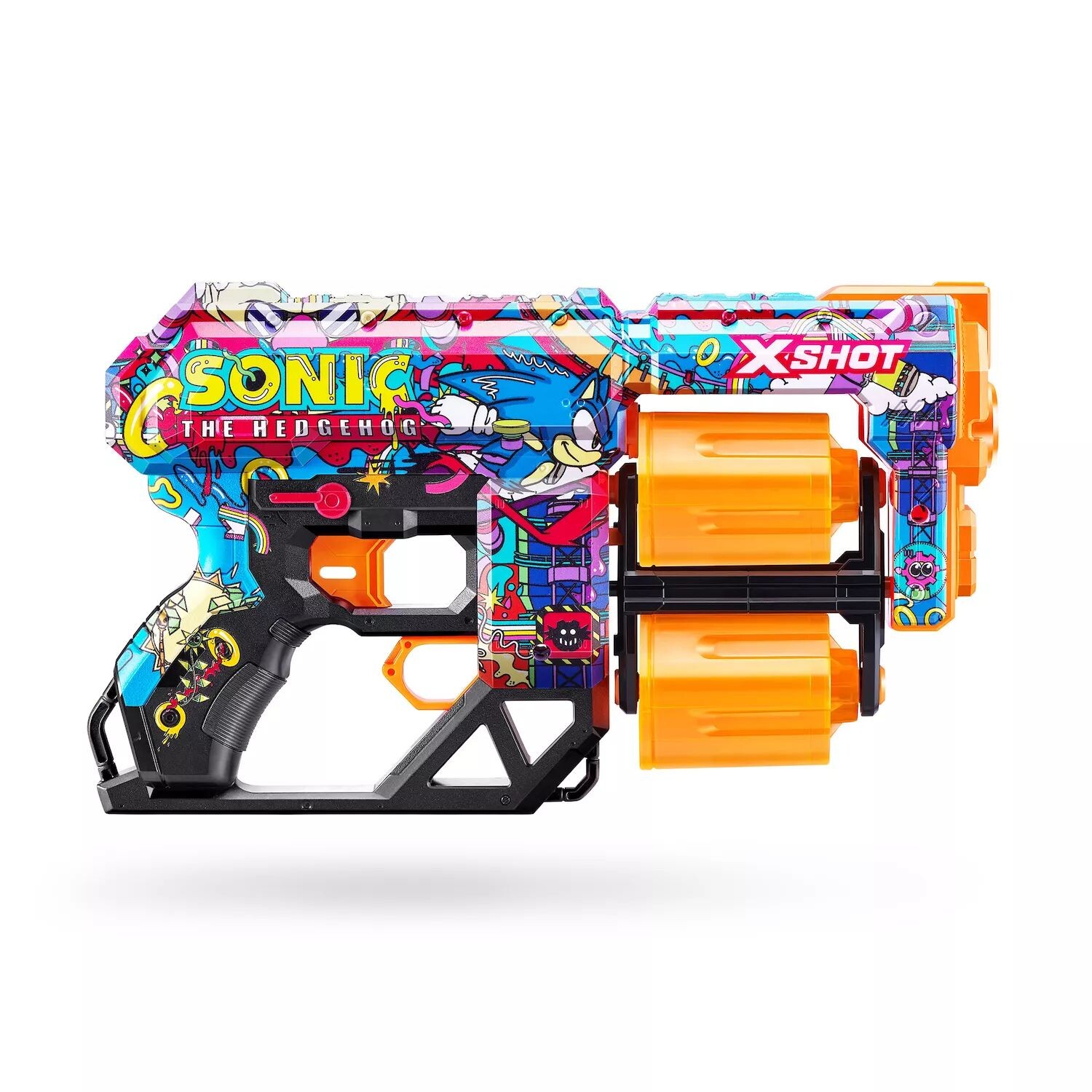 

X-Shot Skins Dread Sonic the Hedgehog Foam Dart Blaster - Роботник Unbranded