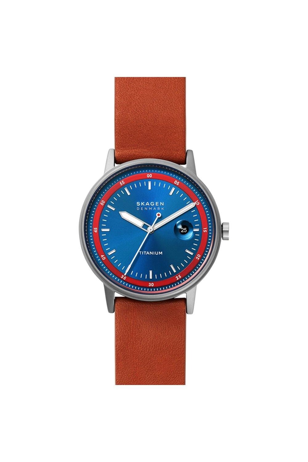 

Henriksen Titanium Classic Аналоговые кварцевые часы - Skw6755 Skagen, синий