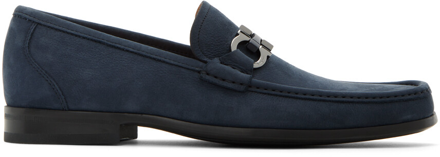 

Синие лоферы Grandioso Ferragamo