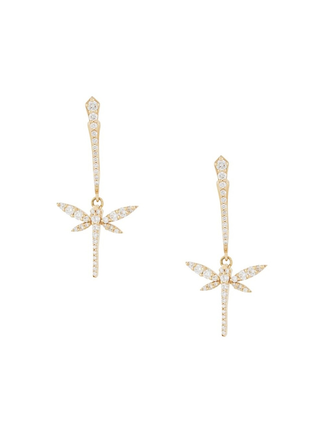 

Серьги из желтого золота Dragonfly с бриллиантами Anapsara, золотой