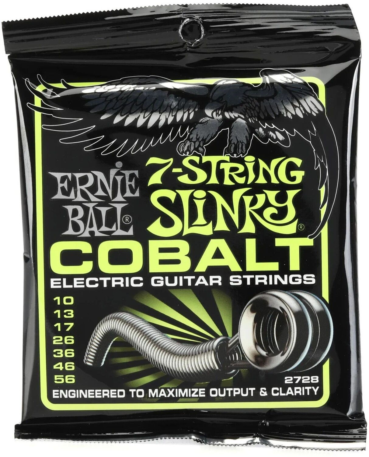 

Струны для электрогитары Ernie Ball 2728 Regular Slinky Cobalt — .010-.056, 7-струнные