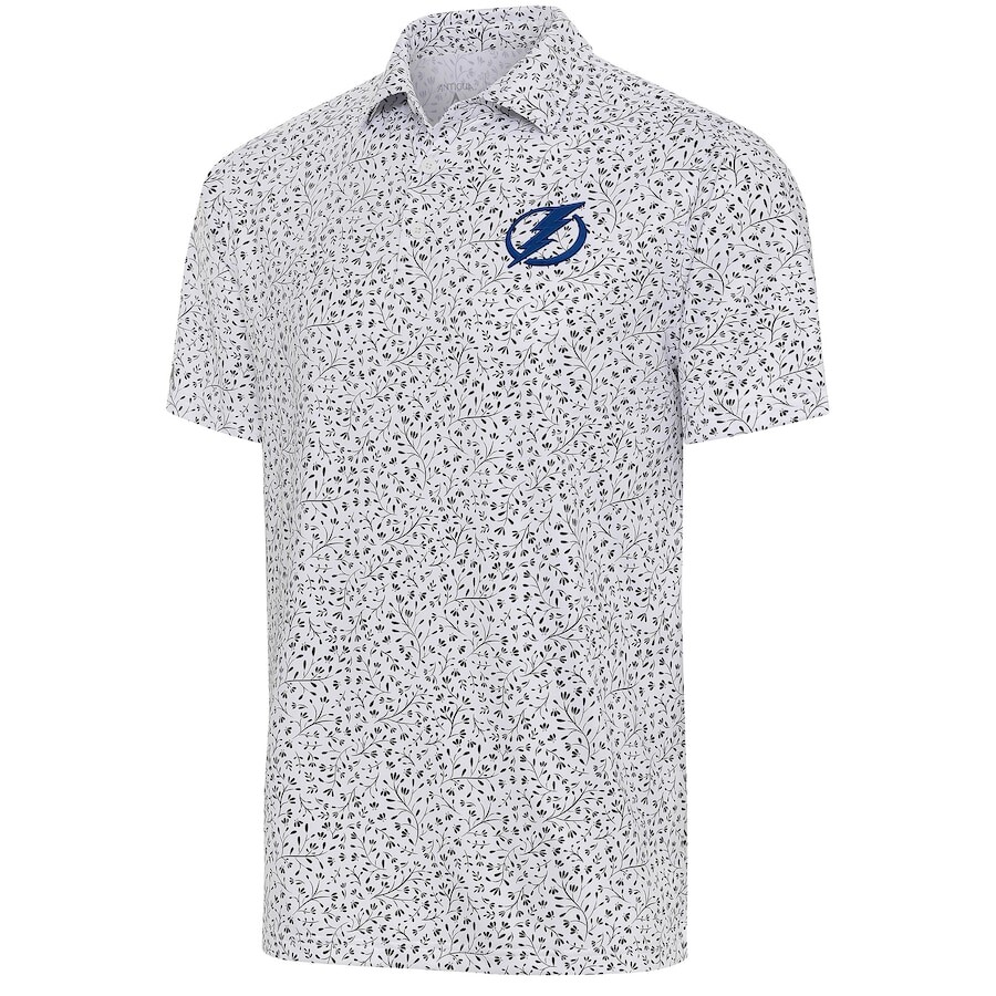 

Поло с коротким рукавом Antigua Tampa Bay Lightning, белый