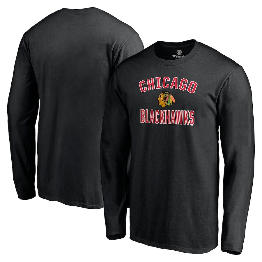 

Футболка с длинным рукавом Fanatics Branded Chicago Blackhawks, черный