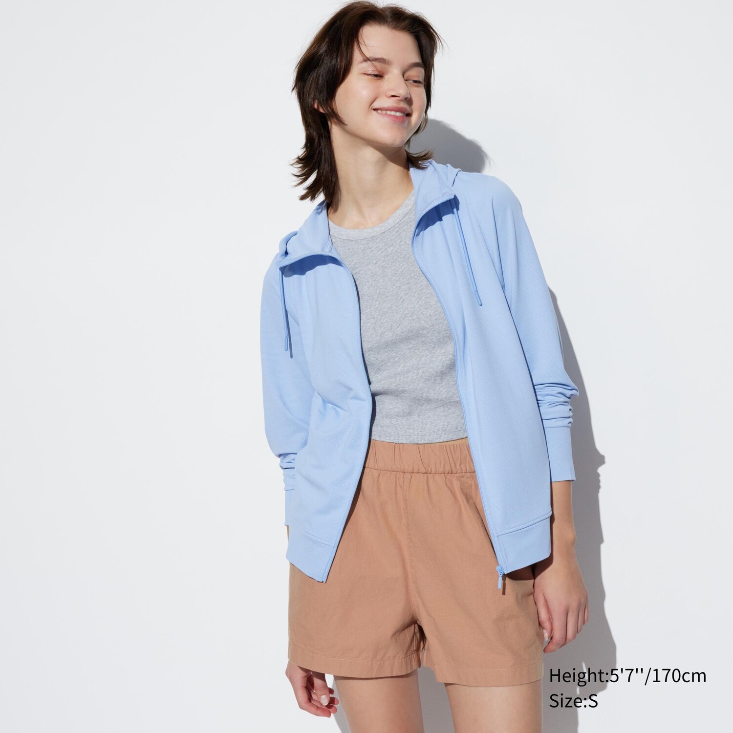 

Комфортные хлопковые шорты UNIQLO, коричневый