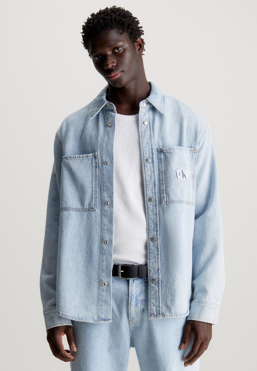 

Рубашка Calvin Klein Jeans, цвет denim light