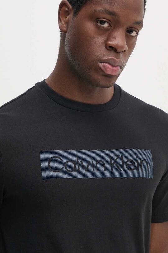 

Хлопковая футболка Calvin Klein, черный