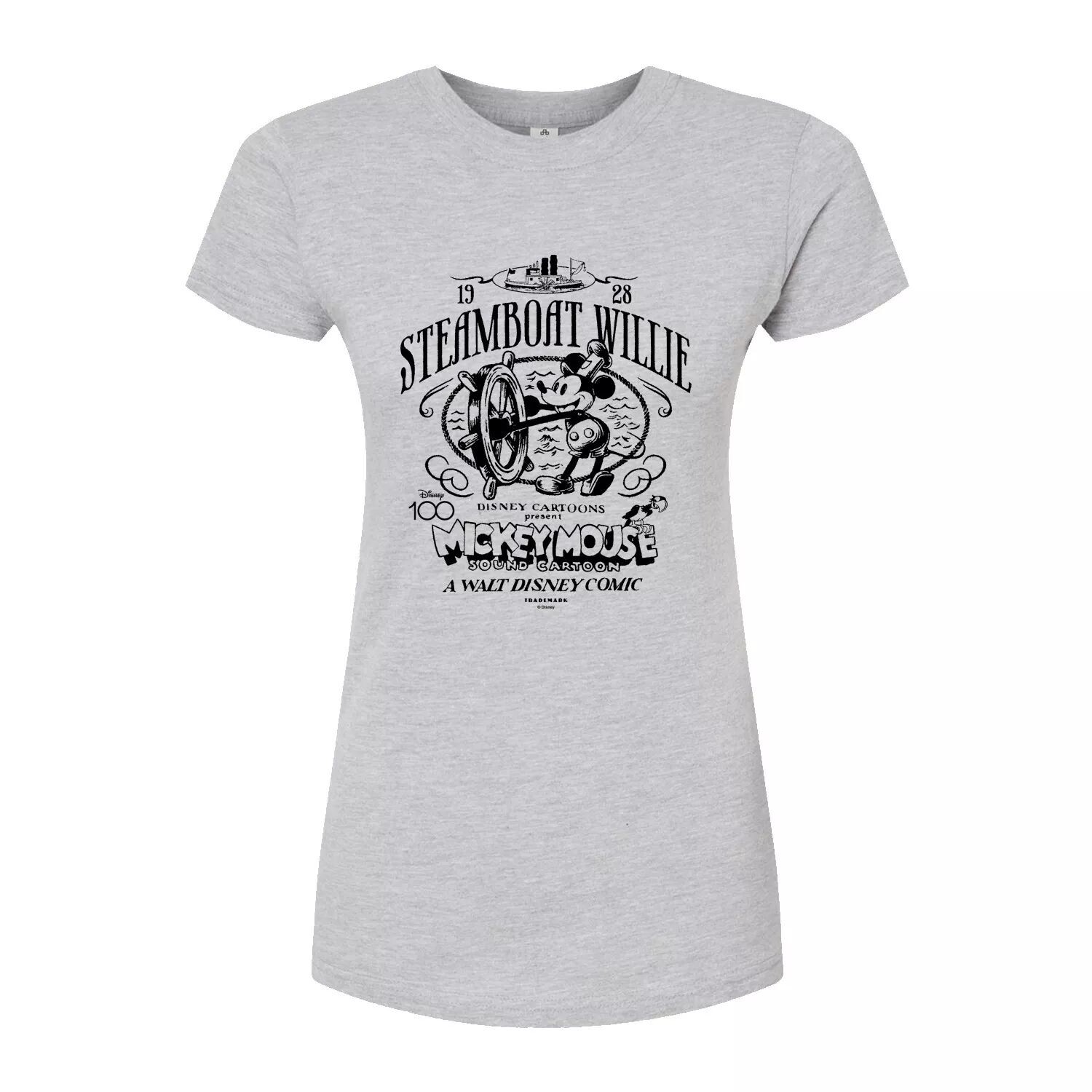 

Облегающая футболка Disney 100 Juniors Steamboat Willie Disney