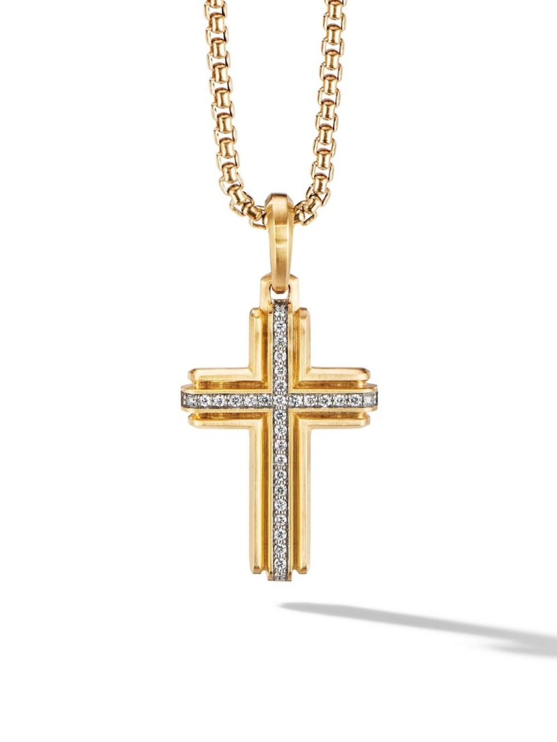 

Подвеска Deco из желтого золота с бриллиантами David Yurman, золотой