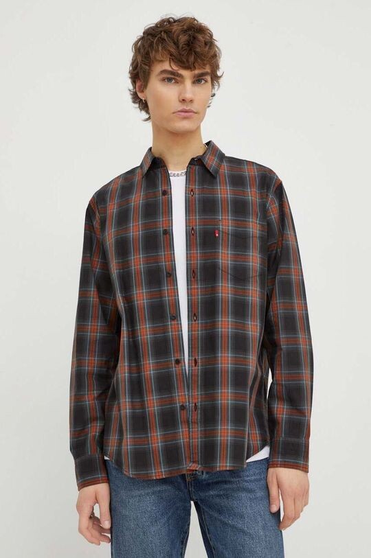 Хлопковая рубашка Levi's, черный