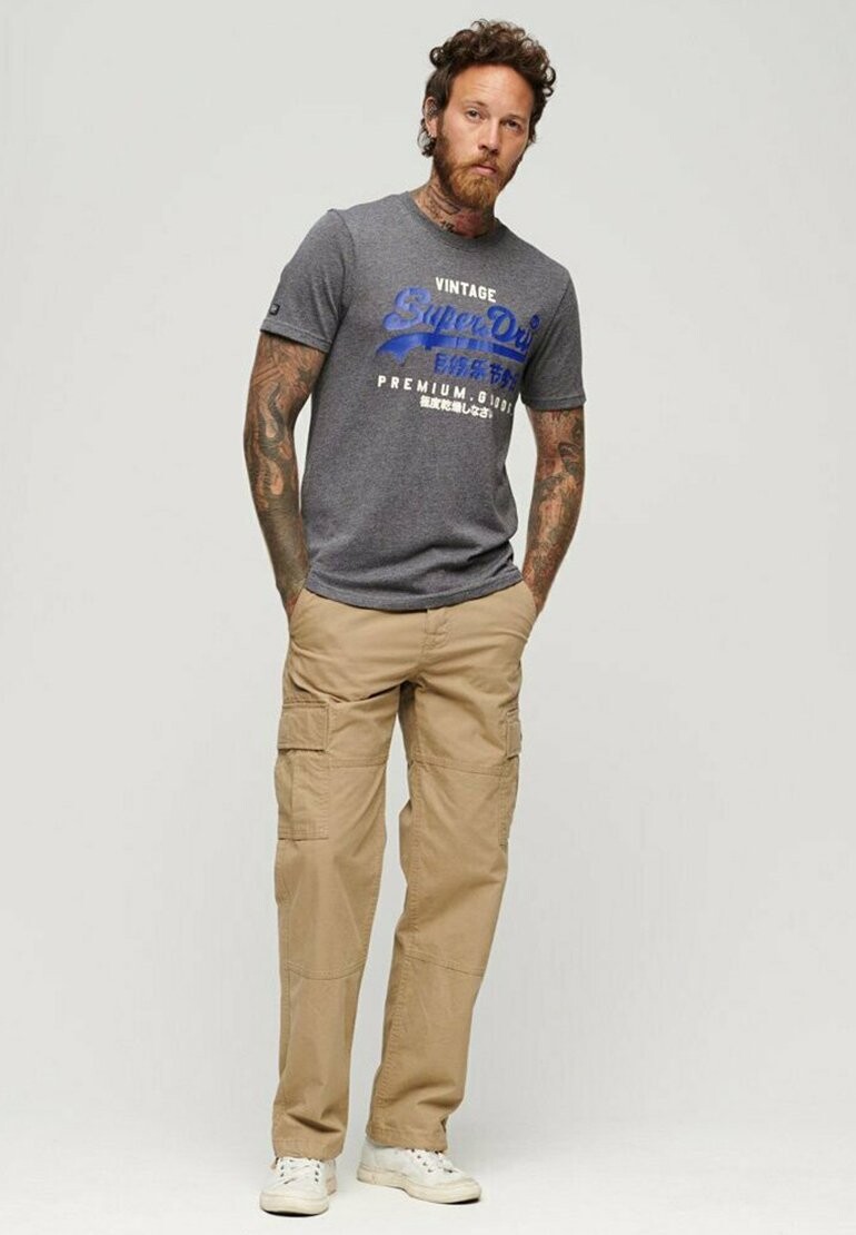 

Футболка с принтом CLASSIC VINTAGE LOGO HERITAGE Superdry, синий