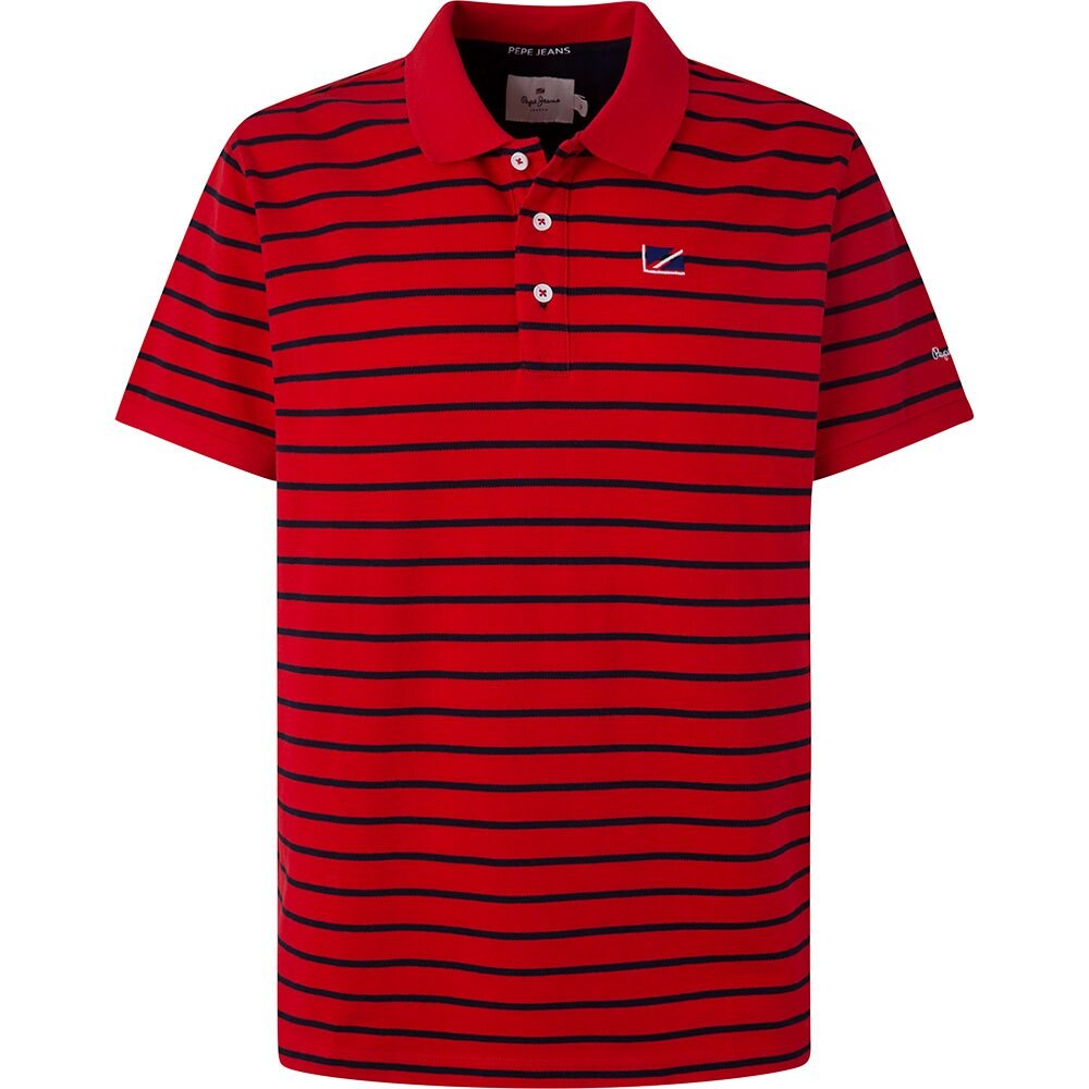

Поло Pepe Jeans Vidal Stripes, красный