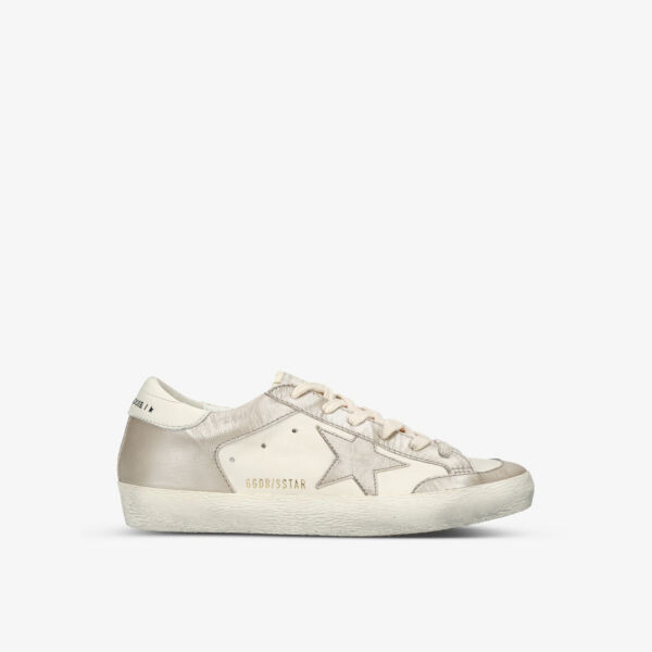

Кожаные низкие кеды Superstar 10999 с логотипом Golden Goose, белый