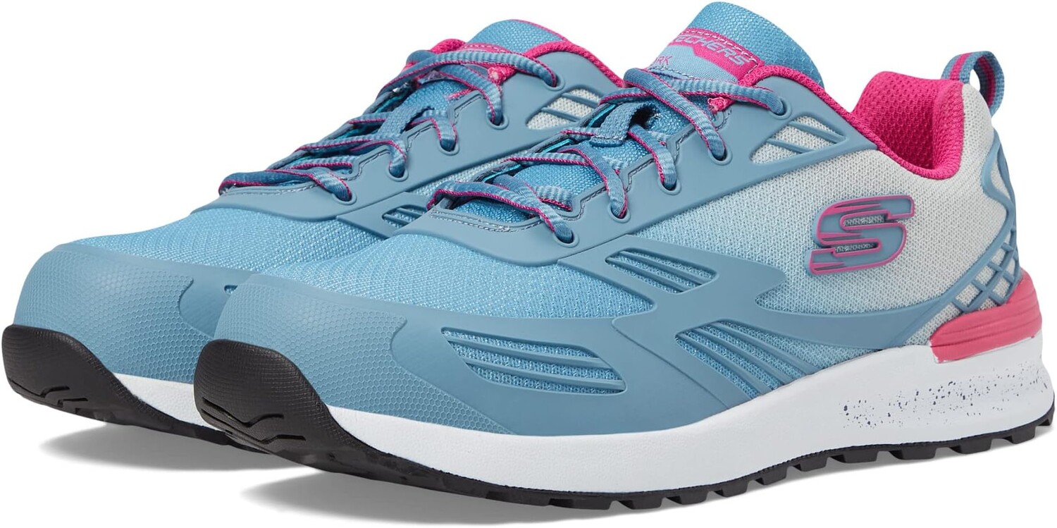 Кроссовки Bulklin - Kaytin Comp Toe SKECHERS Work, цвет Light Blue/Pink кроссовки skechers sport sunny street light pink