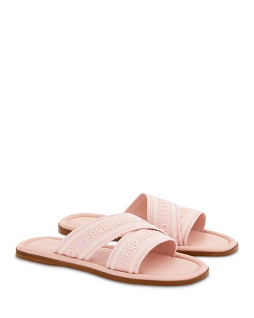 

Женские шлепанцы с логотипом Laurene Ferragamo, цвет Pink