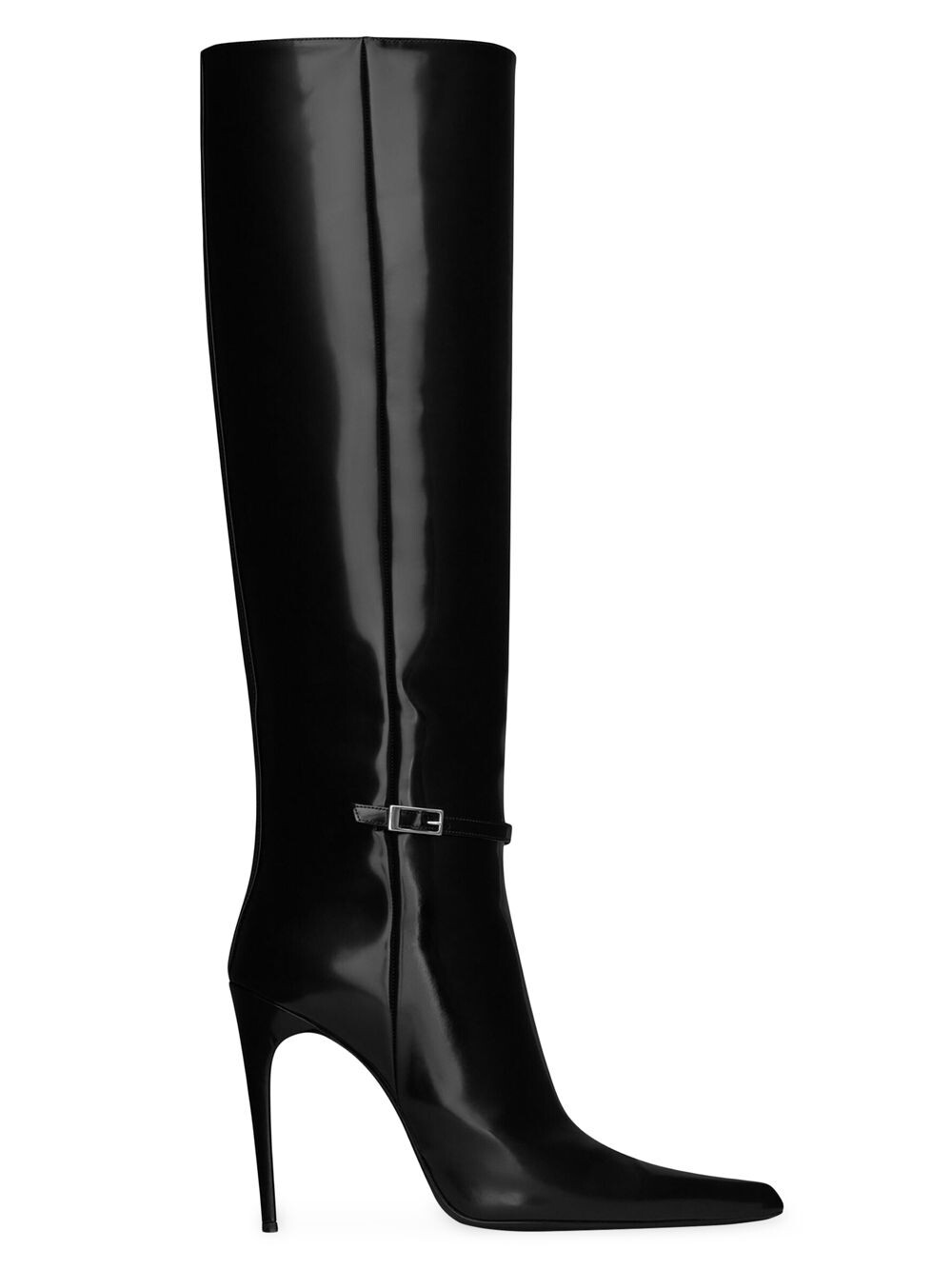 

Сапоги Vendome из глянцевой кожи Saint Laurent, черный