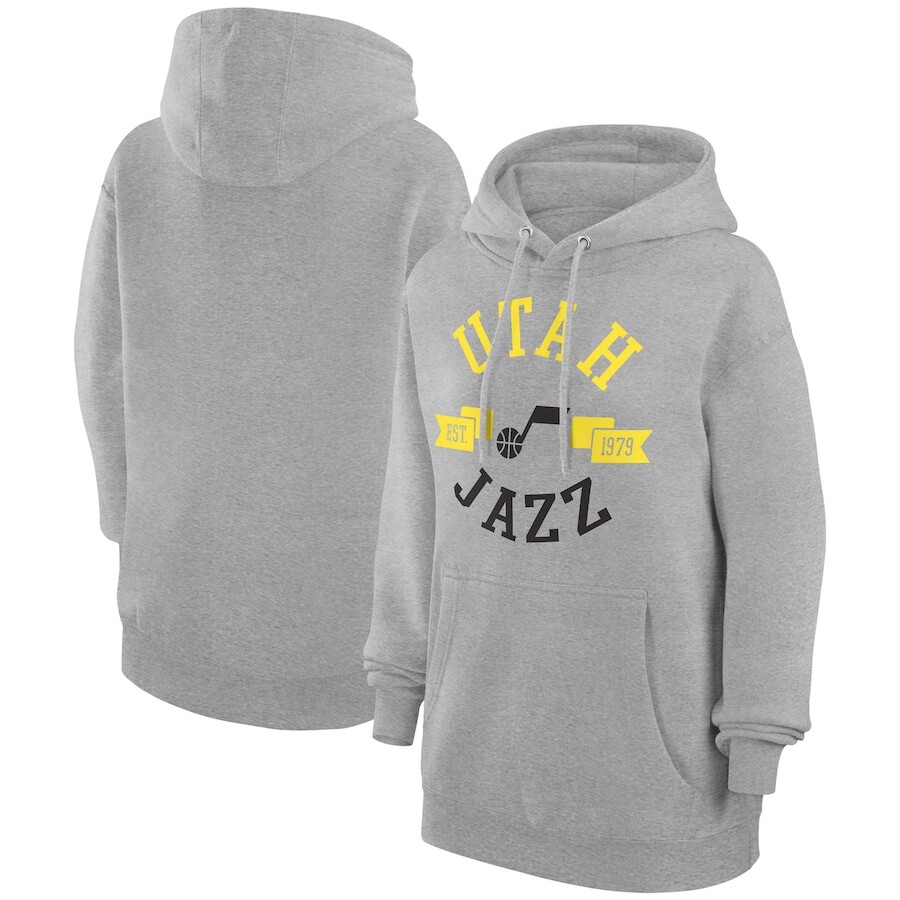 

Пуловер с капюшоном G-III 4Her by Carl Banks Utah Jazz, серый