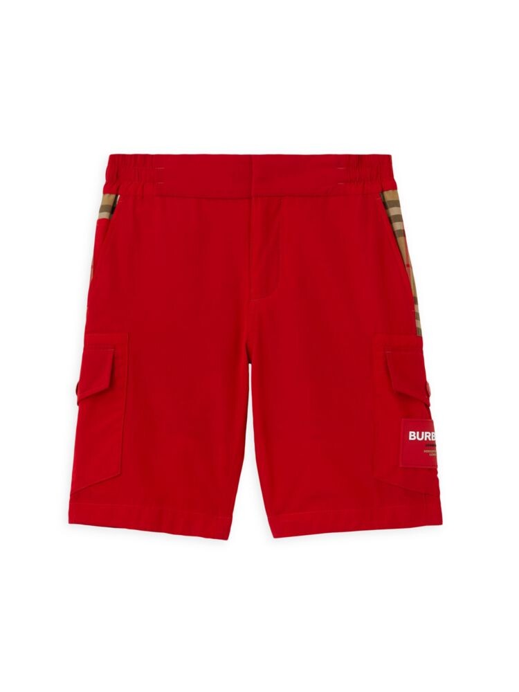 

Шорты-карго для маленьких мальчиков и мальчиков Burberry, цвет Bright Red