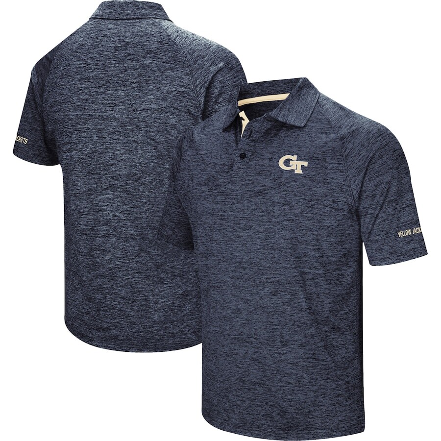 

Поло с коротким рукавом Colosseum Georgia Tech Yellow Jackets, нави