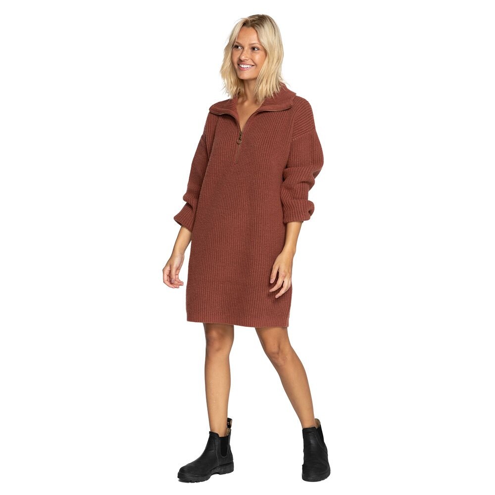 

Платье миди Billabong NMD Days Long Sleeve, коричневый