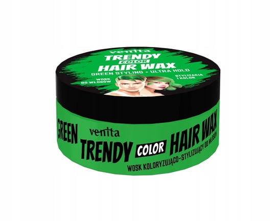 Окрашивающий воск, Зеленый, 75г Venita Trendy, Color Hair Wax