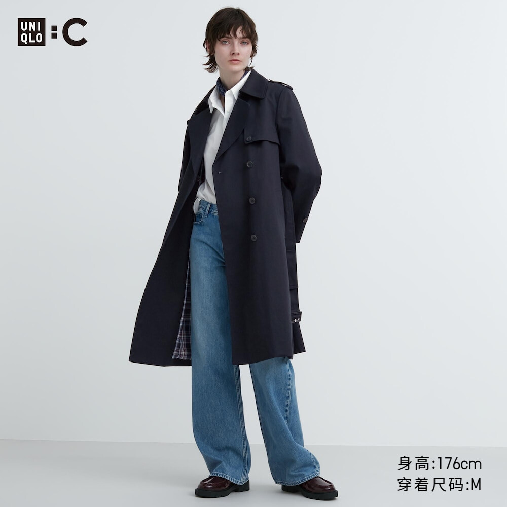 

Куртка Uniqlo длинная, темно-синий