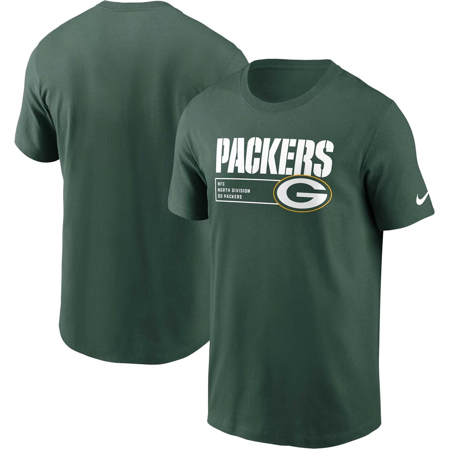 Мужская зеленая футболка Green Bay Packers Division Essential Nike