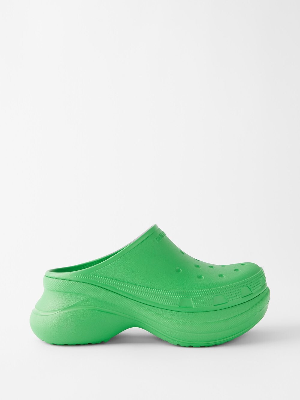 

Резиновые сабо на платформе x crocs Balenciaga, зеленый