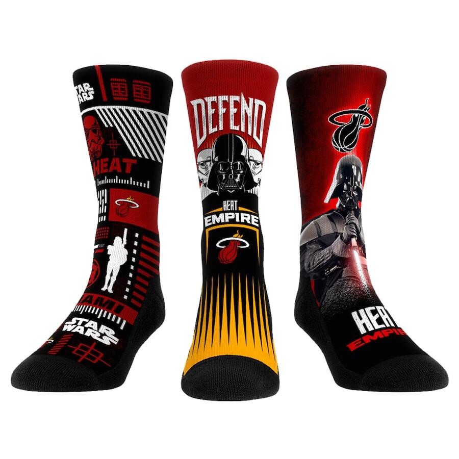 

Комплект носков Rock Em Socks Miami Heat, черный